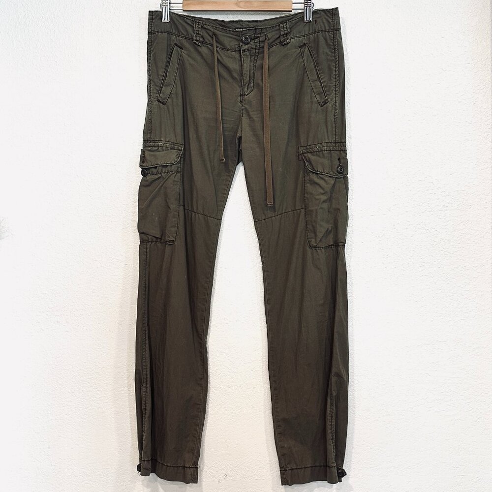 Polo Jean Co Ralph Lauren Cargo Pants Olive Brown Utility Pockets Womens Size 6